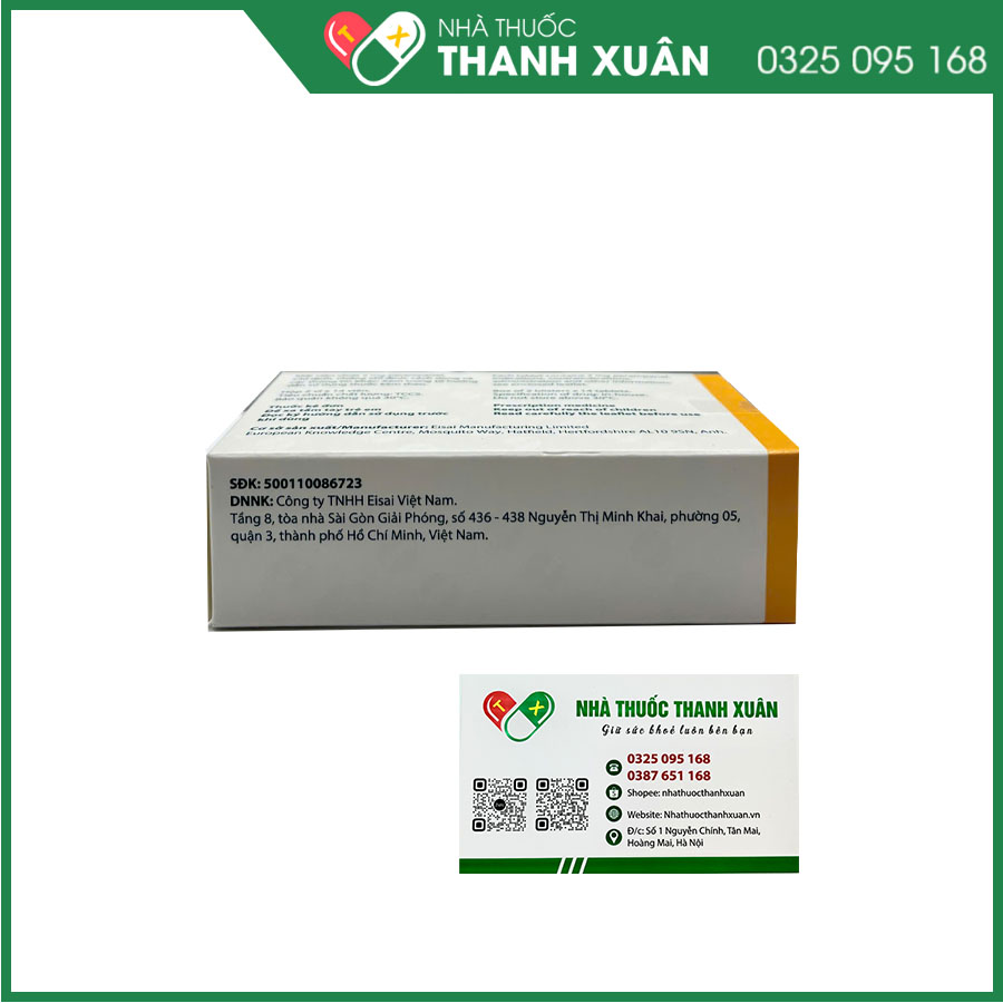 Fycompa 2mg điều trị bổ trợ cơn động kinh